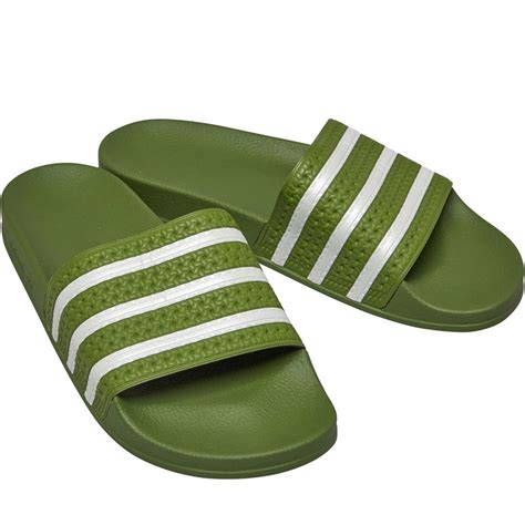 adidas slippers groen maat 42|Adidas heren slips.